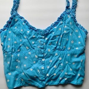 Blue daisy tank top from pacsun.
